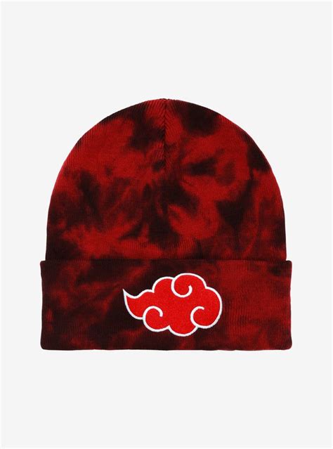 Naruto Shippuden Akatsuki Cloud Tie Dye Cuff Beanie Boxlunch