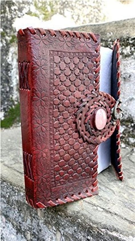 Big Leather Journal With Lock Closureguest Book Celtic Etsy In 2020