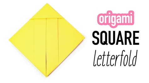 Easy Origami Square Letterfold Tutorial Diy Paper Kawaii Youtube