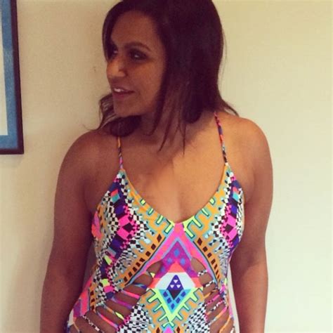 Mindy Kaling Shows Off Her Body And Lots Of Skin In Sexy One Piece