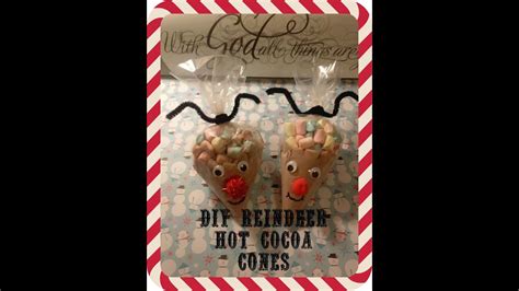 Diy Reindeer Hot Cocoa Cones Vlogmas Day 17 Youtube