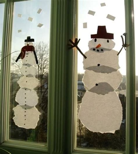 Schnuffige schneemänner aus papier und watte. Die besten 25+ Fensterbilder winter Ideen auf Pinterest ...
