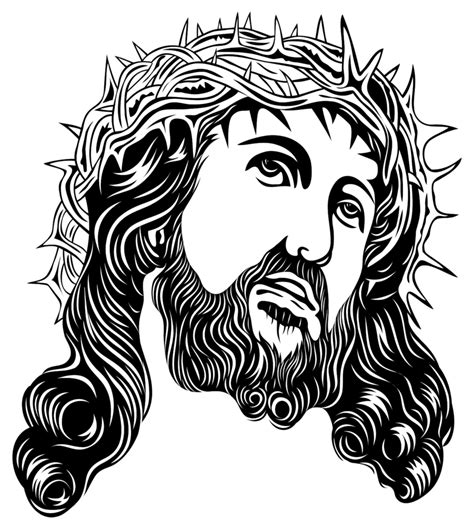 Jesus Christ Face Drawing Free Download On Clipartmag