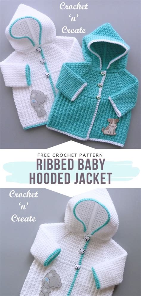 Adorable Crochet Baby Hoodies Free Patterns