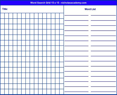 Blank Word Search Printable Printable Word Searches Images And Photos
