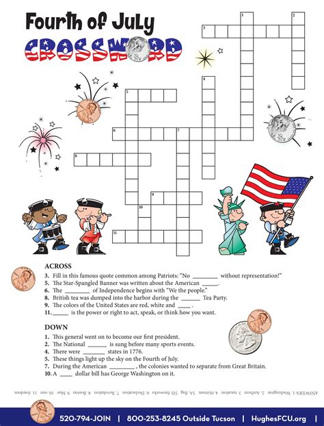 This free printable 4th of july word scramble is a fun game to play leading up to the big celebration! Try Your Luck With Fourth of July Crossword! | Bear ...