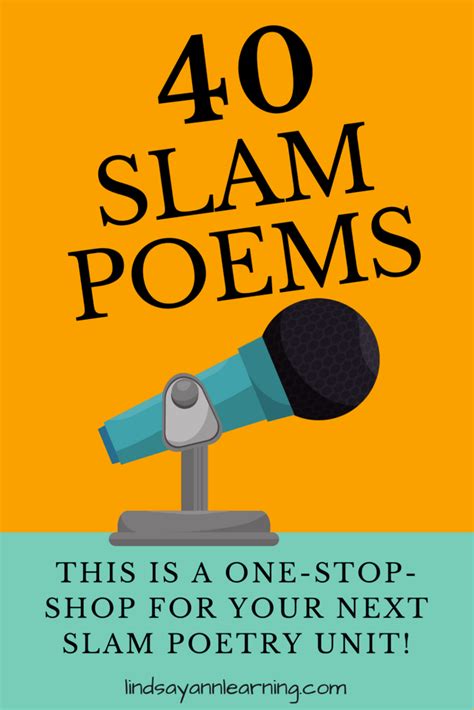 40 Slam Poems For English Language Arts Lindsay Ann Learning English Teacher Blog