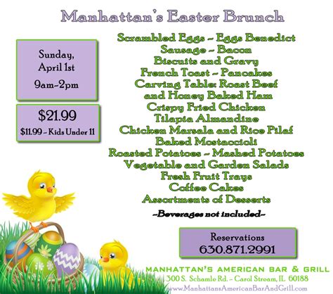 Celebrate Easter In Carol Stream Illinois With Manhattans Easter