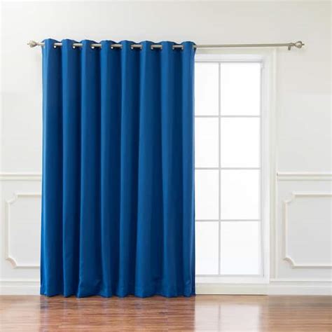 Best Home Fashion Royal Blue Grommet Blackout Curtain 100 In W X 84