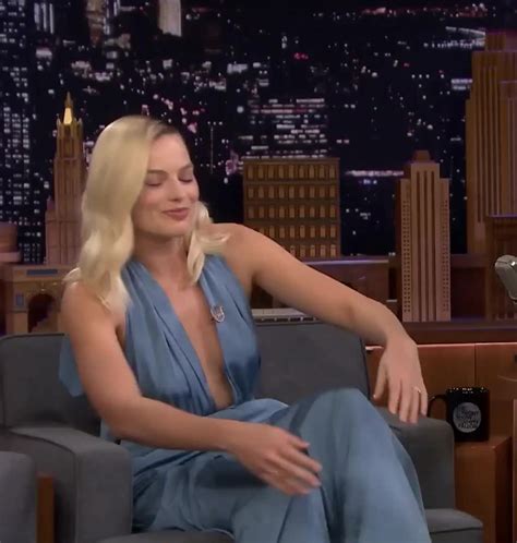 Margot Robbie On The Tonight Show Famous Nipple