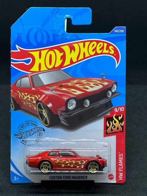 Hot Wheels Custom Ford Maverick Red Flames Carshoping