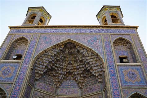 Nasir Al Mulk Mosque Or Pink Mosque In Shiraz Iran Stock Image