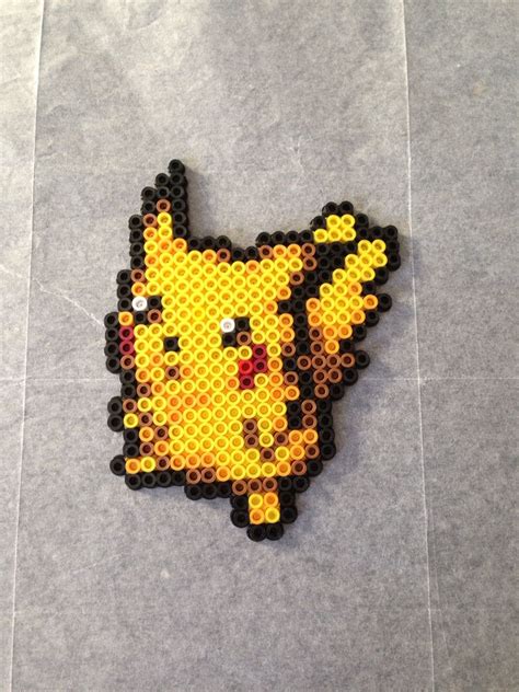 Pikachu Pokemon Perler Bead Design By Ratedeforeveryone On Etsy 400