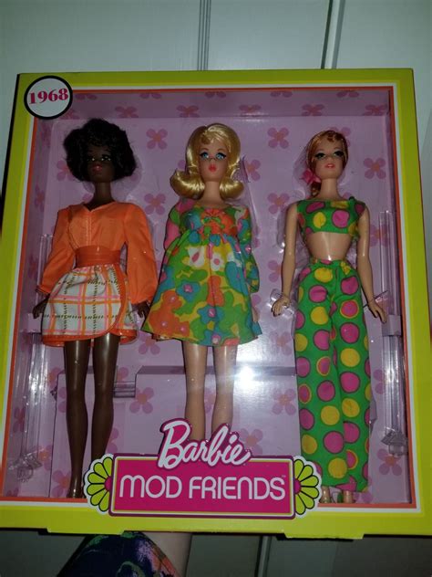Barbie Mod Friends 1968 Reproduction Barbe Set Barbie Stacy And
