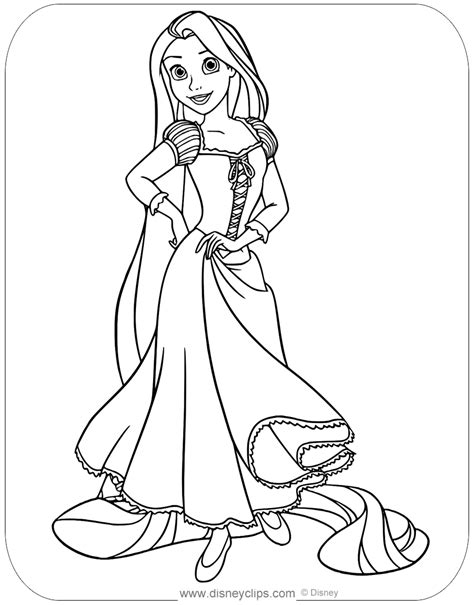 Printable Rapunzel Coloring Page The First Picture Shows Rapunzel Hot