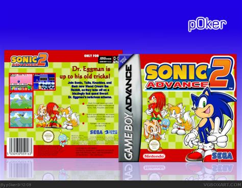 Sonic Advance 2 Game Boy Advance Box Art Cover By P0ker