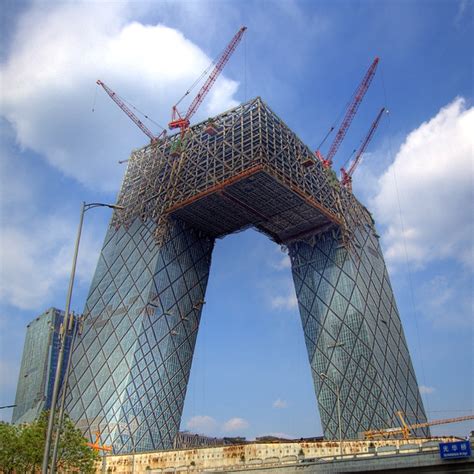 Cctv Headquarters Under Construction Beijing April Still Amazed That