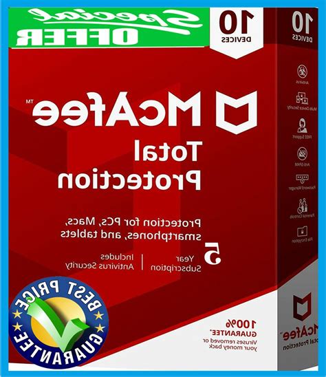 From downloading to using this software for protection against harmful threats, every step is simple. Download McAfee Total Protection 2019 10 Device 5