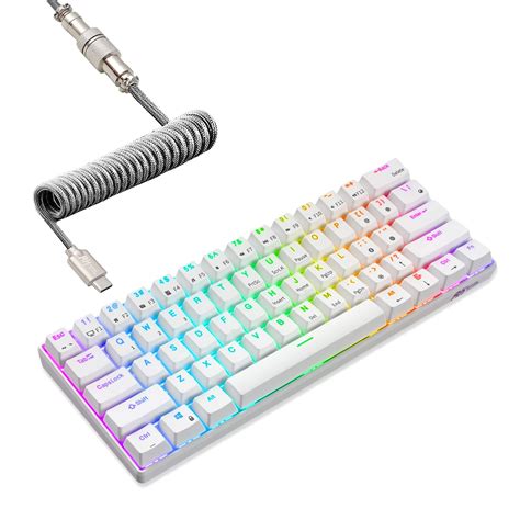 Buy Rk Royal Kludge Rk Mechanical Keyboard With Coiled Cable