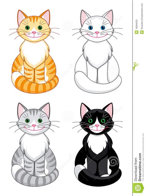 Cartoon Cats Stock Photos Image 18284233