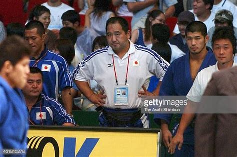 Japan Head Coach Hitoshi Saito Of Japan Looks At His Player During The