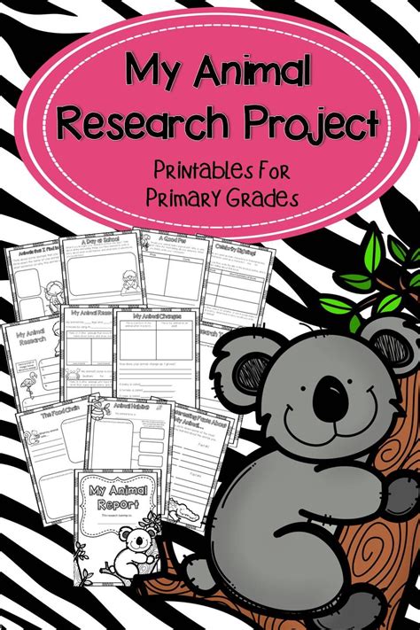 Animal Report Printables Research Writing Templates For Primary