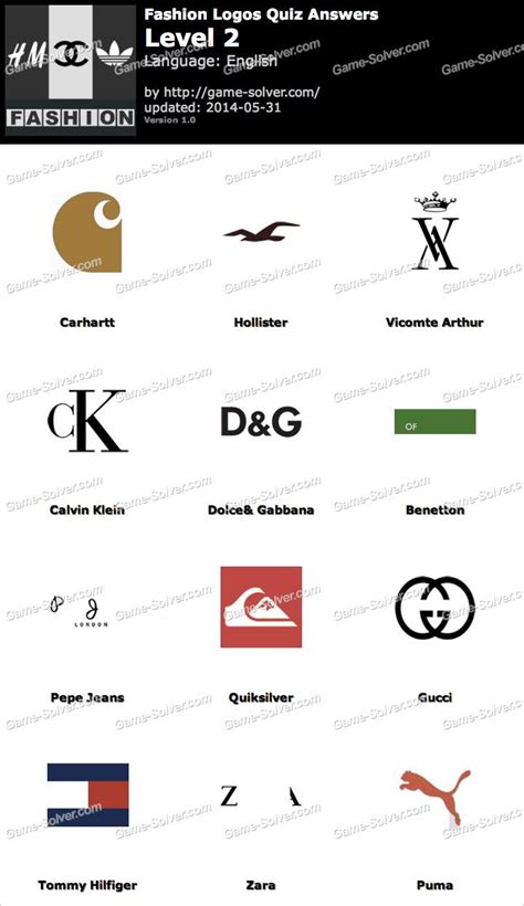 Resultado De Imagen Para Fashion Logos Quiz Fashion Branding