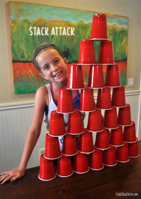 Stack Attack Minute To Win It Challenge For Kids Slumber Party Games