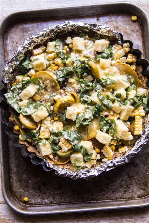 Cheesy Zucchini And Corn Pie Half Baked Harvest