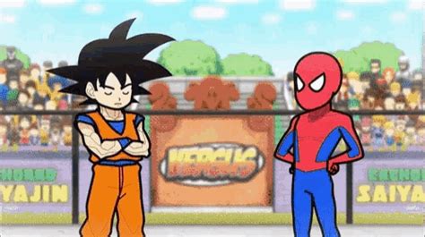 Goku Spider Man  Goku Spiderman Fight Discover And Share S