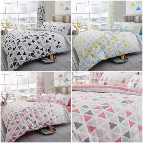Beddinginn.com has a large of classy and stylish selections tencel bedding sets you can choose.new arrival keep update on tencel bedding sets and you can purchase the latest trending fashion items frombeddinginn.please purchase products with pleasure. GEO TRIANGLE DUVET COVER SET BEDDING TEAL PINK GREY ...