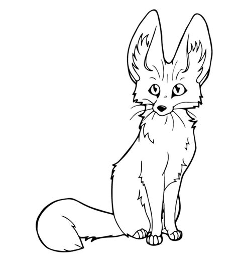 Free Coloring Pages Of Baby Foxes Medium