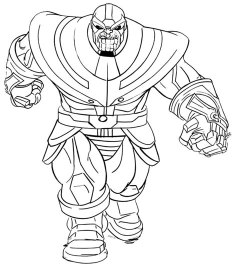 Desenhos De Thanos Fortes Para Colorir E Imprimir Colorironlinecom