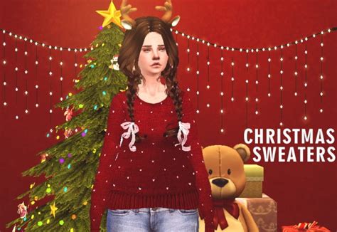 Christmas Sweaters Set At Puresims Sims 4 Updates