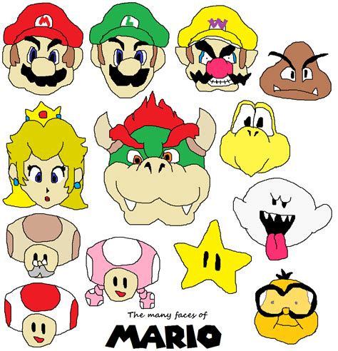 The Many Faces Of Mario Part 1 By Smashbro619 On Deviantart