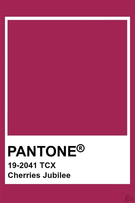 Pantone Cherries Jubilee Pantone Color Pantone Red Pantone Colour