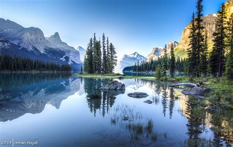 Sunrise In Jasper National Park Alberta Canada Nature