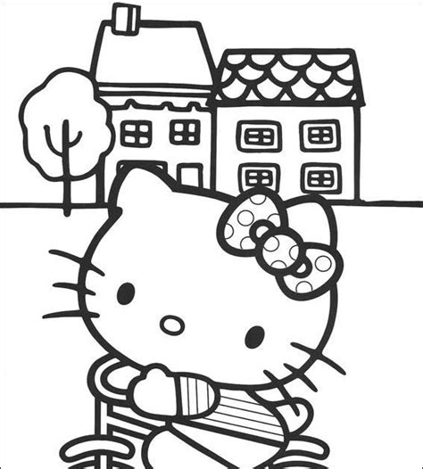 Kleurplaten Printen Hello Kitty Hellokitty4 Gratis Kleurplaten