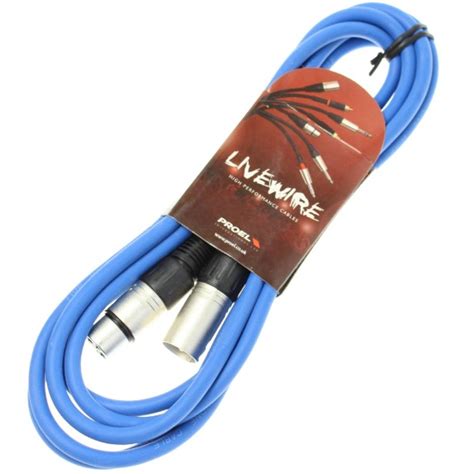 Livewire 2m Xlr Microphone Cable Balanced Male To Female Xlr Mic Lead