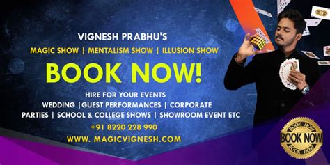 Vignesh Prabhu Magician Mentalist Illusionist International