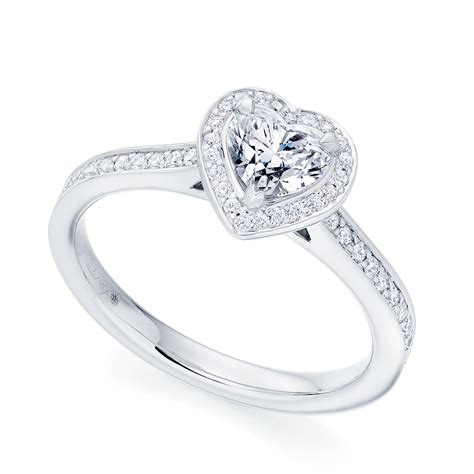 Platinum Heart Shaped Diamond Engagement Ring From Berrys