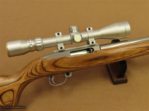 2002 Ruger Stainless Model 10/22 Target Rifle in .22LR w/ Simmons Scope