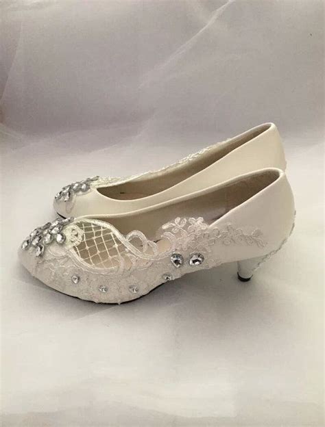 Ballet Flat Wedding Shoes Lace Bridal Shoes Pearl Star Wedding Shoes