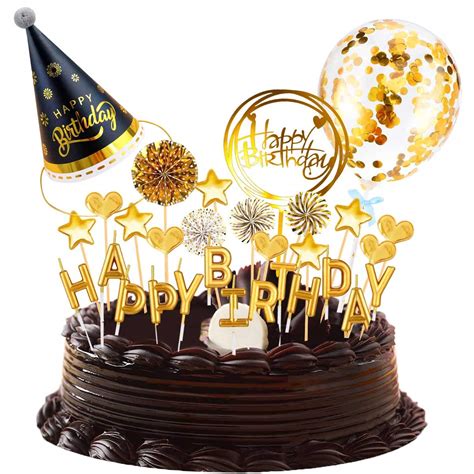 Buy Livhil Birthday Cake Topper Set Happy Birthday Cupcake Topper