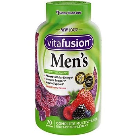 Vitafusion Mens Complete Multivitamin Berry 70 Gummies Swanson