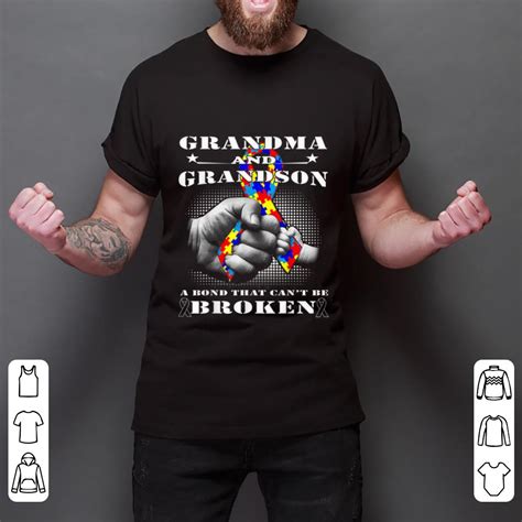 Hot Grandma And Grandson A Bond That Can T Be Broken Shirt Hoodie Sweater Longsleeve T Shirt