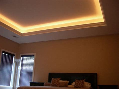 Lighted Tray Ceiling Bedroom Ceiling Light Living Room Lighting Design Tray Ceiling Bedroom