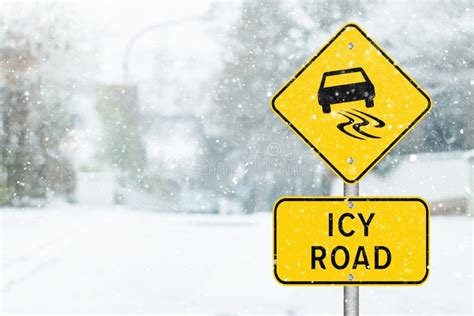 Icy Road Sign Stock Illustrations 256 Icy Road Sign Stock