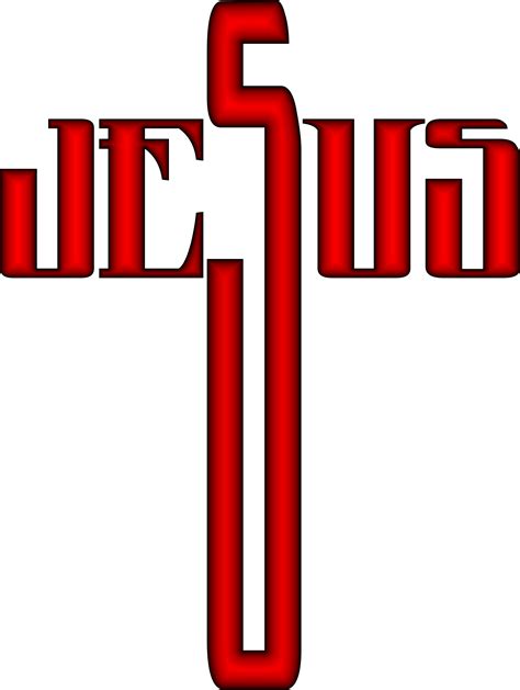Red Christian Cross Clipart Jesus On The Cross Red Clip Art At Clker