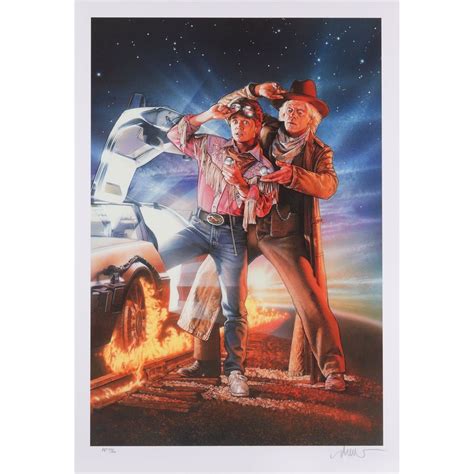Drew Struzan Signed Limited Edition Back To The Future Iii Print
